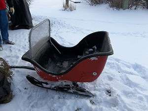 PICK UP ONLY TOW BEHIND SLED SLEIGH FOR SNOWMOBILE ATV FIBERGLASS KID 