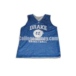  Blue No. 42 Game Used Drake Adidas Basketball Jersey 
