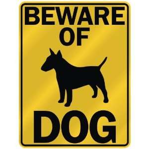  BEWARE OF  BULL TERRIER  PARKING SIGN DOG
