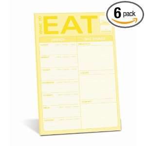  Knock Knock Classic Note Pad What To Eat (with Magnet 