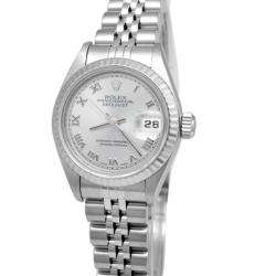 Pre owned Womens Rolex Stainless Steel Oyster Perpetual Datejust 