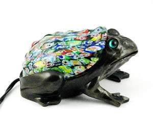 See No Evil` Tree Frog Stained Glass Accent