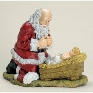 Fontanini Santa Kneeling with Christ Child Figurine 