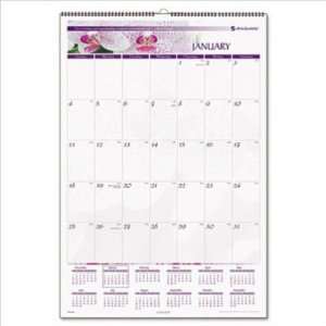  Wall Calendar, 15 1/2 x 22 3/4, Floral, 1 pack AAGPM4428 