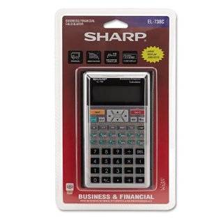Sharp El 738c Financial Calculator 10 Digit Lcd 2 Variable Statistics 