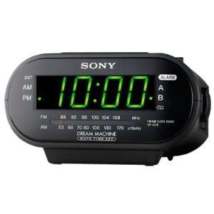  Sony Compact AM/FM Dual Alarm Clock Radio with Large LED 