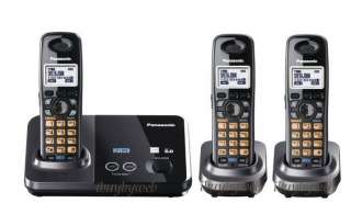 Panasonic DECT 6.0 KX TG9321T 2 Line 3 Cordless Phones  