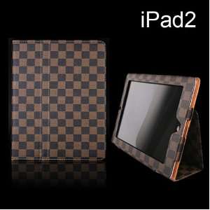  Checker Pattern iPad 2 Protective Standing Case Cover 