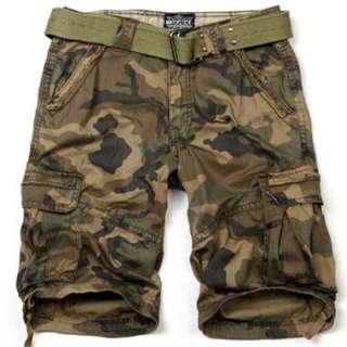 NEW MATCH Mens Stylish Pocket Casual Cargo Shorts camouflage CAMO Size 