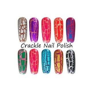  2012 Cracked Crackle Glaze Nail Polish, Color Purple Plum 