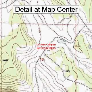  USGS Topographic Quadrangle Map   La Jara Canyon, Colorado 