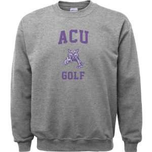   Grey Varsity Washed Golf Arch Crewneck Sweatshirt
