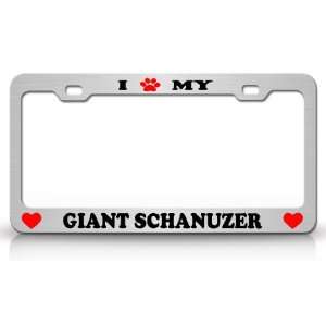   High Quality STEEL /METAL Auto License Plate Frame, Chrome/Blk/Red