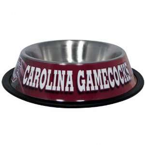  South Carolina Gamecocks Stainless Steel Dog Bowl: Sports 
