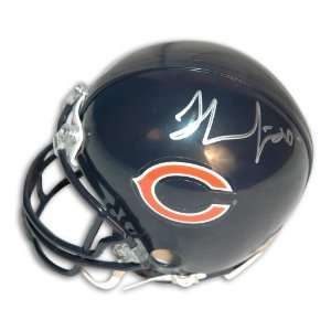 Autographed Thomas Jones Mini Helmet   Chicago Bears   Autographed NFL 