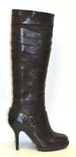 Miss Sixty FARRAH Coffee Leather Tall Boots Woman 8.5  