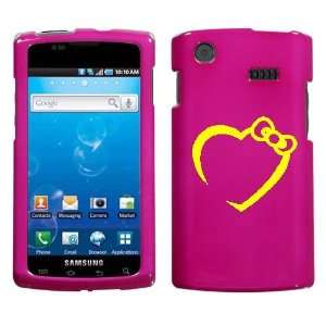  SAMSUNG GALAXY S EPIC 4G D700 YELLOW HEART BOW ON A PINK 