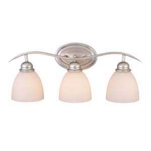 Vaxcel USA AL VLD003BN Avalon 3 Light Bathroom Vanity Lighting Fixture 