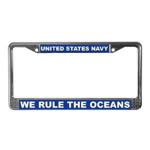  US Navy Military License Plate Frame by CafePress 