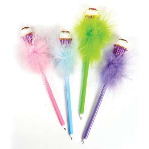  9 Cupcake Feather Pen Case Pack 24