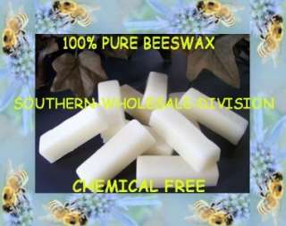10   1 OUNCE BARS OF PURE WHITE BEESWAX NATURES FINEST  