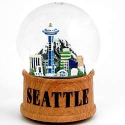 Seattle Musical Snow Globe CD SWSG36204W*  