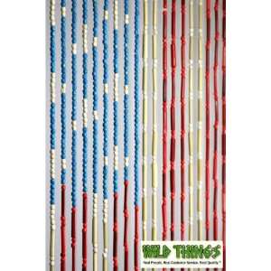   Beaded Curtain: Old Glory Door Beads (American Flag!): Home & Kitchen