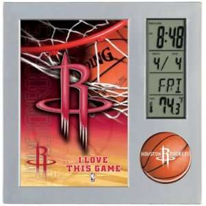  Houston Rockets Desk Clock with Picture Frame Sports 