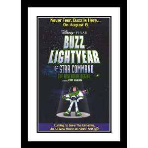 Buzz Lightyear Star Command 20x26 Framed and Double Matted Movie 