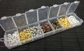 Free Ship 1box Mix Crimp Beads Cover Finish Copper 5mm  