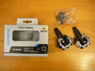 Shimano PD M520 SPD Mountain Bike Pedals w/Cleats NEW  