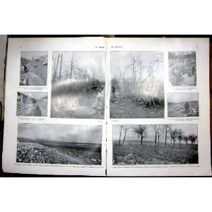  Ww1 Champ Meuse Battle Field Verdun French Print 1927 