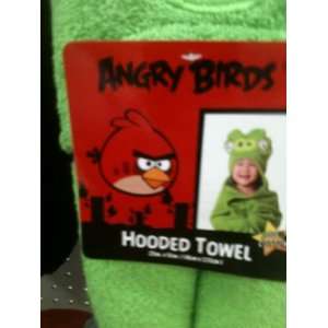 Angry Birds Green Hooded Towel