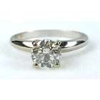   Round Diamond 14K White Gold Engagement Ring (I ,Color SI1 Clarity
