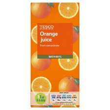 Tesco Pure Orange Juice With Bits 1Ltr Carton   Groceries   Tesco 
