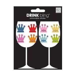   ideas Drink Bling Stickers Crowns Wine; 3 Items/Order Arts, Crafts