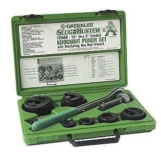 Slug Buster® Knockout Kit with Ratchet Wrench  Greenlee Tools Power 