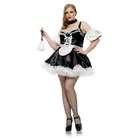 the traditional french maid costume includes dress apron and ears 