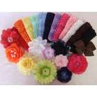 Funny Girl Designs 23 Piece Silk Flower Mix And Match Baby Headband 