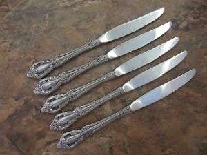 Oneida RAPHAEL Stainless   Lot of 5 Dinner Knives  