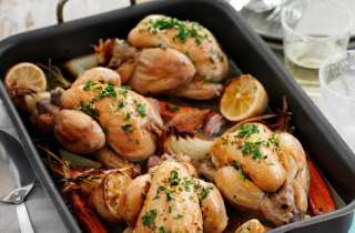 Home  Recipes  Poussin with lemon recipe