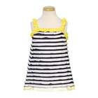   Lipstik Toddler Girls Black/White Stripe Ruffle Top Designer Shirt 3T