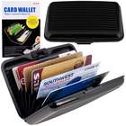   best quality aluminum credit card wallet rfid blocking case black