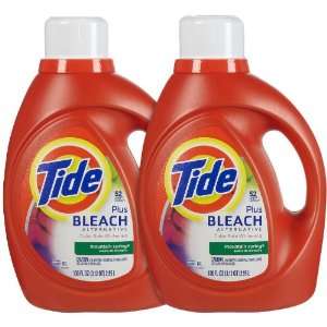 Tide with Bleach Alternative 2x Liquid Detergent, Mountain Spring, 100 