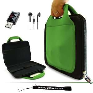  Green Carrying Case with Handles for Acer Aspire One 