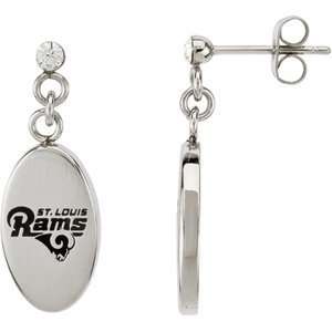  St. Louis Rams Logo Dangle Earrings Jewelry