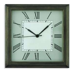 2 Square Fit Up White Roman Dial   Pewter Finish Case 