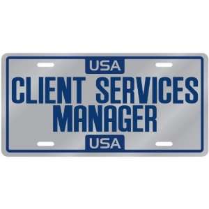  New  Usa Client Services Manager  License Plate 