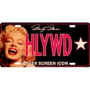  Marilyn Monroe HLYWD License Plate , 12x6