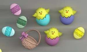 EASTER BASKET Novelty Theme Buttons/Embellishments   Dress It Up   all 